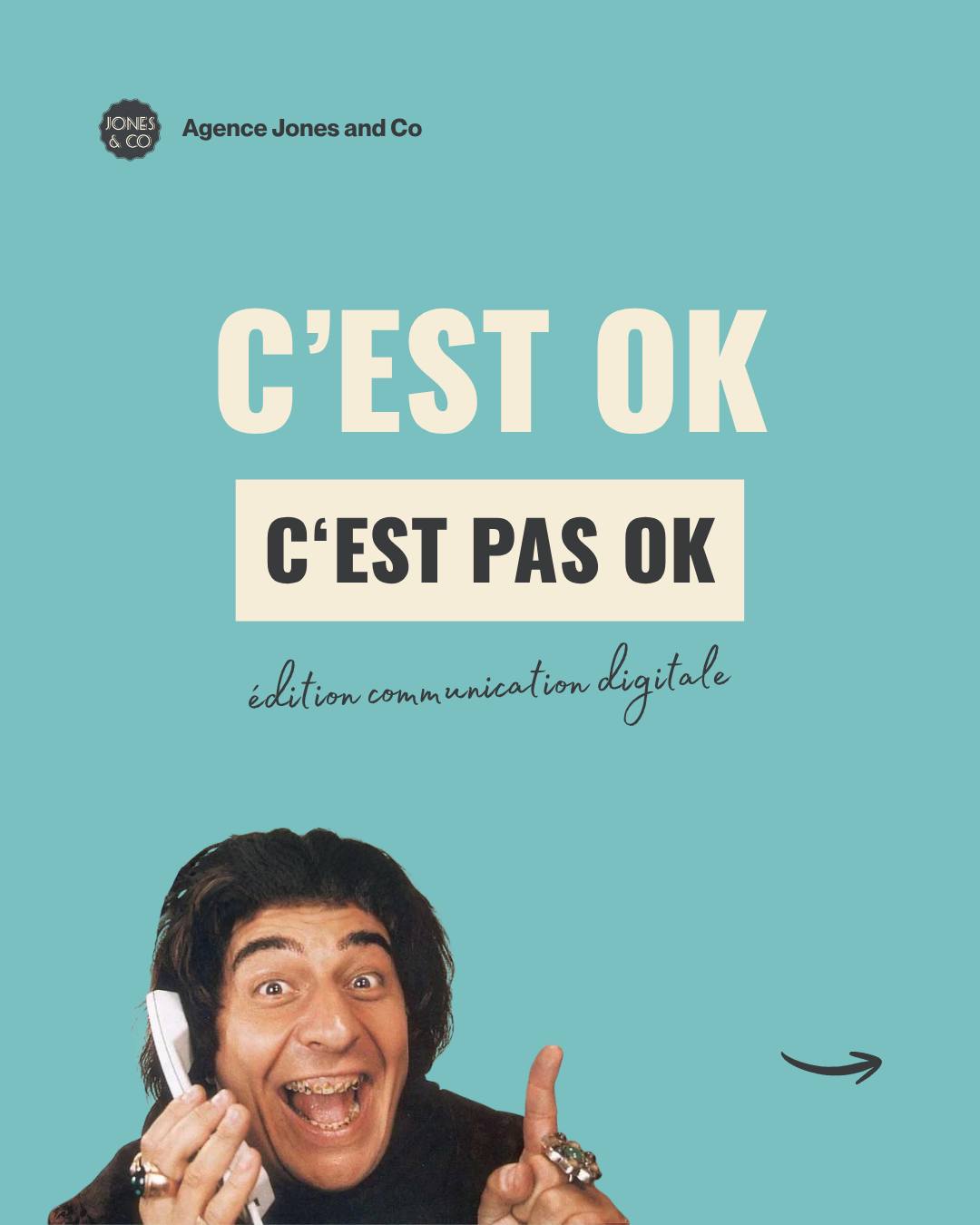 #TipsEtAstuces 💡
En communication digitale, on entend beaucoup de règles, de « bonnes pratiques » et de conseils à appliquer absolument.
Sauf que dans la réalité, tout dépend de vos objectifs, de votre cible… et surtout de la façon dont vous utilisez vos outils !

👉 C’est OK… ou c’est pas OK ? 👀

Swipez pour découvrir notre sélection et dites-nous en commentaire l’affirmation qui vous parle le plus ! 👇

Enjoy Your Communication avec @jonesandcomarseille ⚓️
…………………………………………
#CommunicationDigitale #StrategieDigitale #AgenceDeCommunication #JonesAndCo