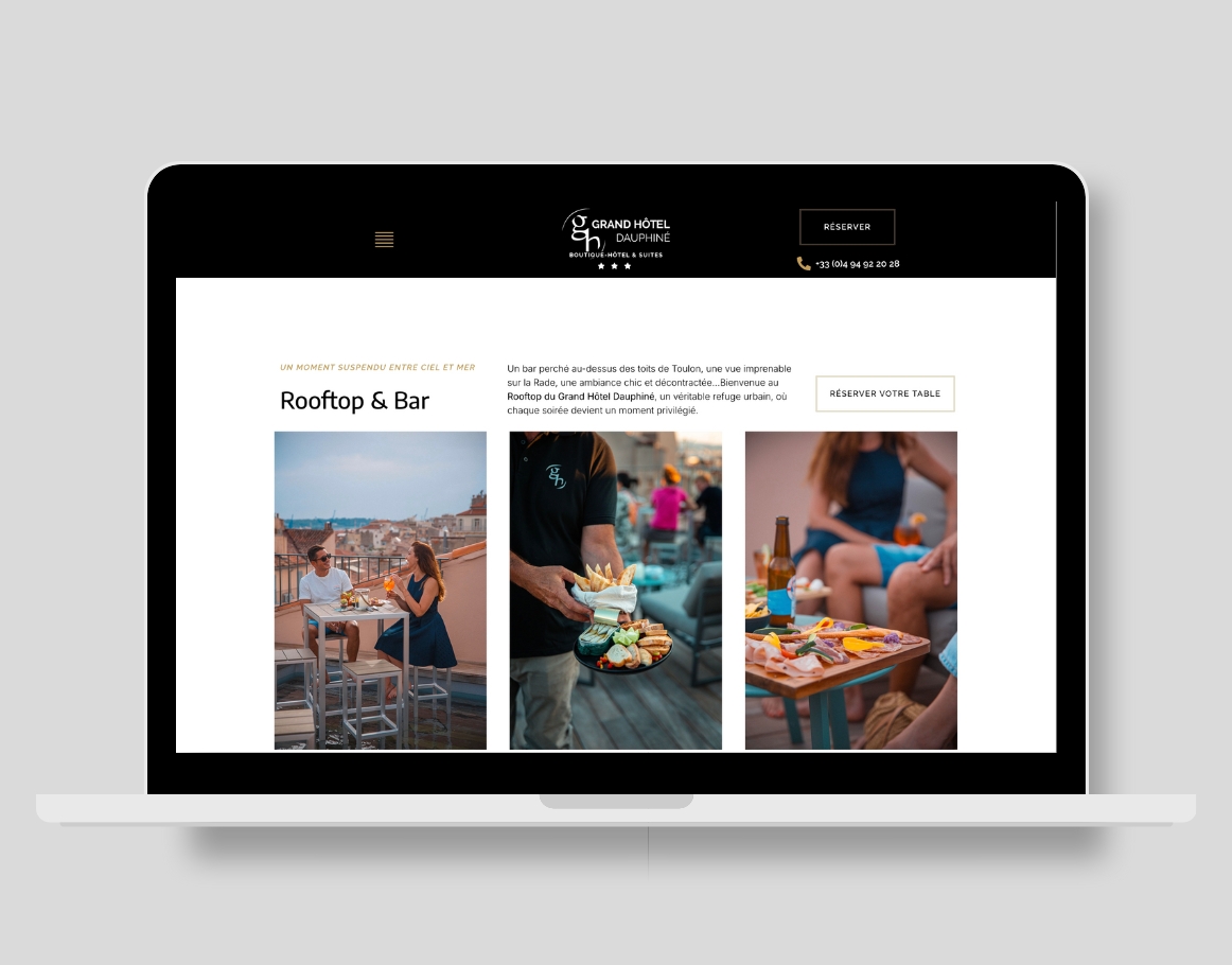 Création site internet Hôtel Toulon