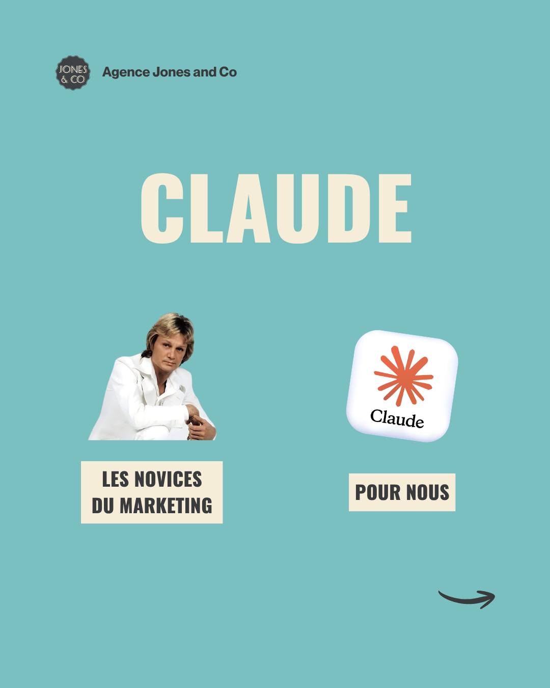 #VieDAgence 🤓
Il y a les mots qu’on utilise tous les jours… et puis il y a ceux qui prennent un tout autre sens quand on travaille dans la com 👀
Claude, carrousel, cookie, post, bio, avatar, filtre…
Pour les novices du marketing, ça évoque parfois un chanteur, un manège, un goûter ou même La Poste.

Pour nous, c’est surtout une journée de travail tout à fait normale 😂
Comme quoi, on parle bien la même langue… mais pas toujours le même dialecte !

Et parce que derrière tout ce jargon se cachent surtout des outils au service de votre communication, notre métier, c’est aussi de vous aider à y voir plus clair.

👉 Et vous, quel mot du marketing vous a déjà laissé perplexe ?
Enjoy Your Communication avec Jones and Co ⚓️
…………………………………………
#JonesAndCo #communicationdigitale #agencedecommunication #humour